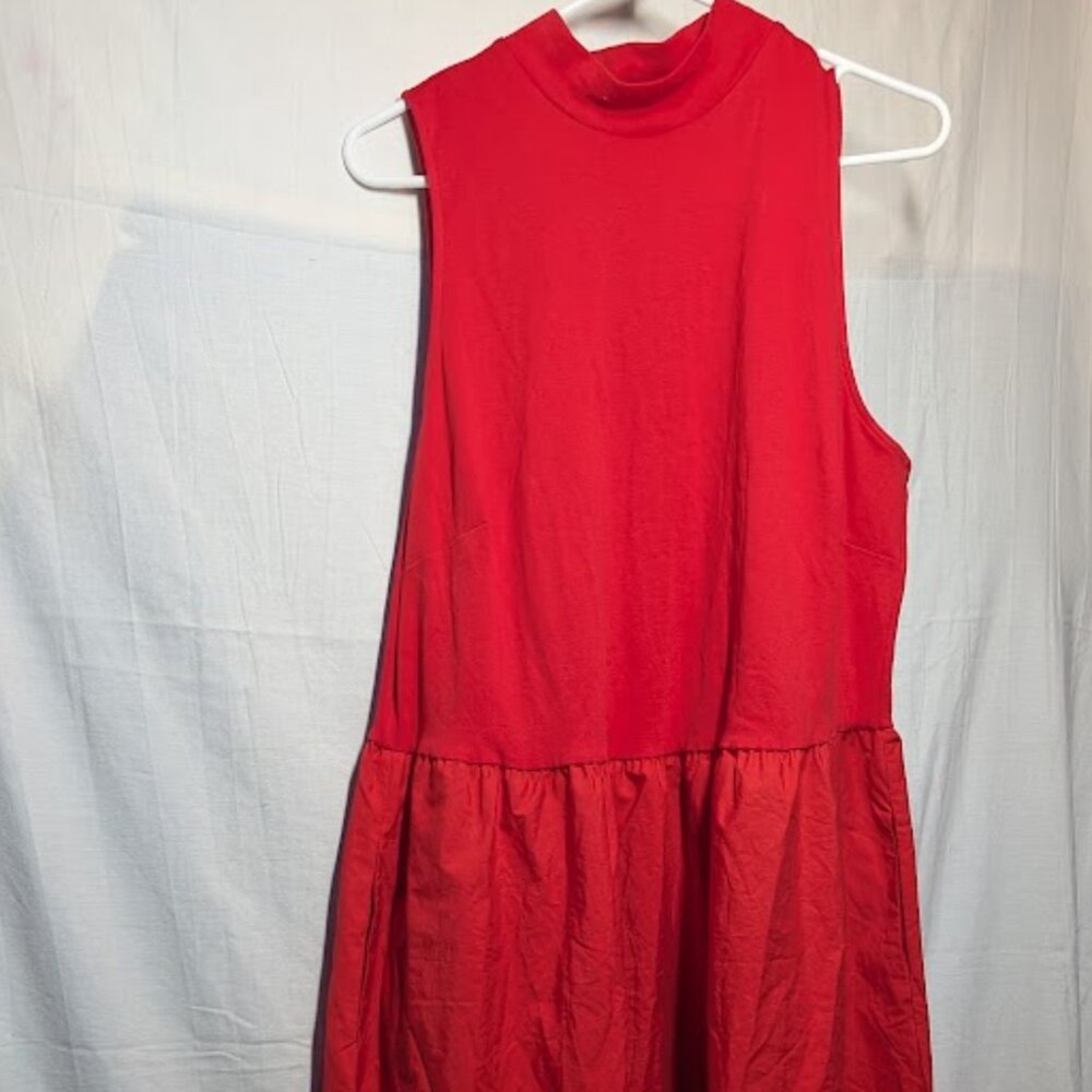 NWT a new day Women's Plus size XXL Red Sleeveless Dress